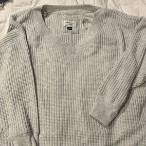 American Eagle Waffle Sweater, Oversized